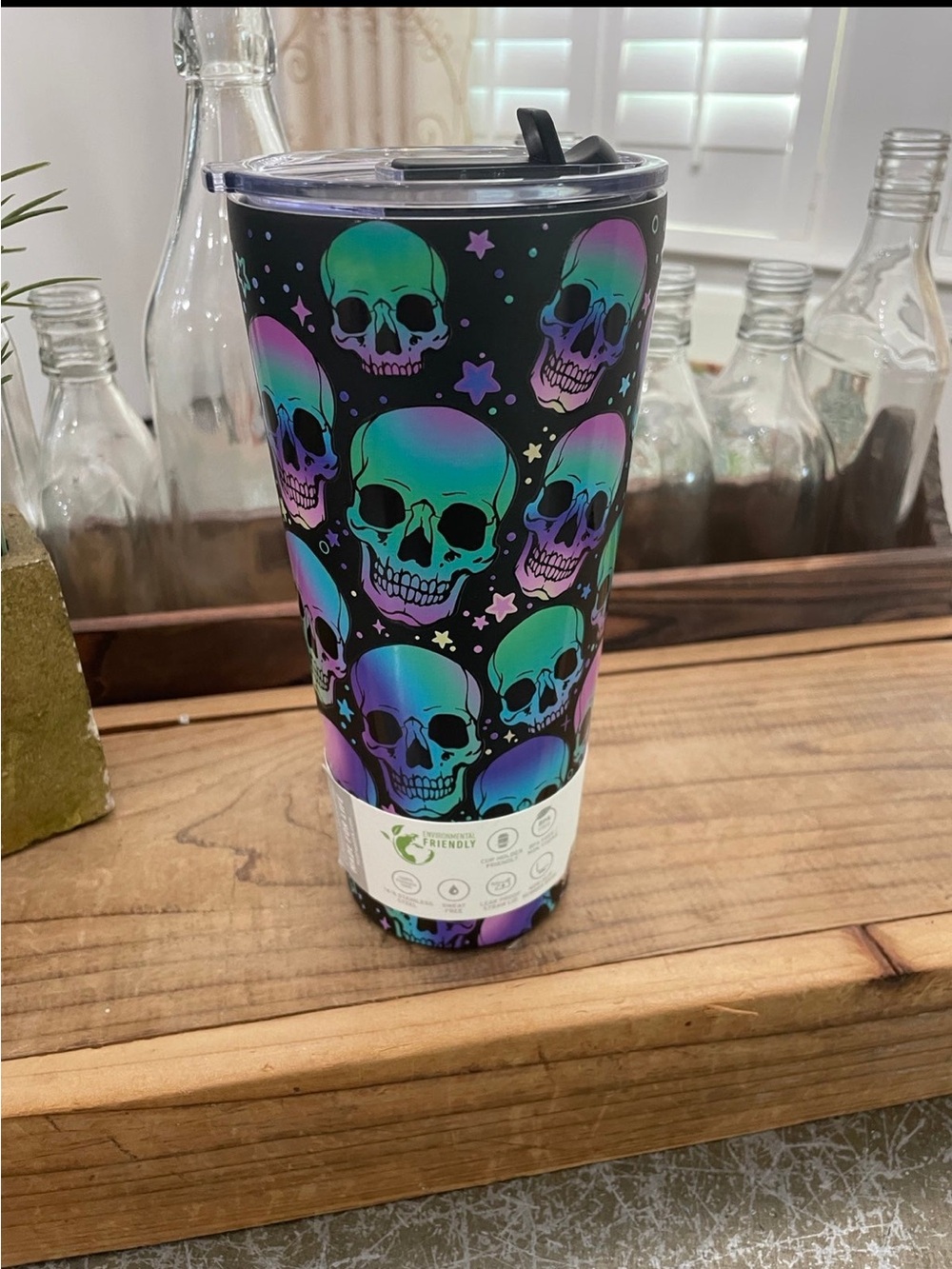 HYDRAPEAK IRIDESCENT HALLOWEEN BRIGHT OMBRE 25OZ SKULL  TUMBLER ‼️LAST ONE ‼️‼️